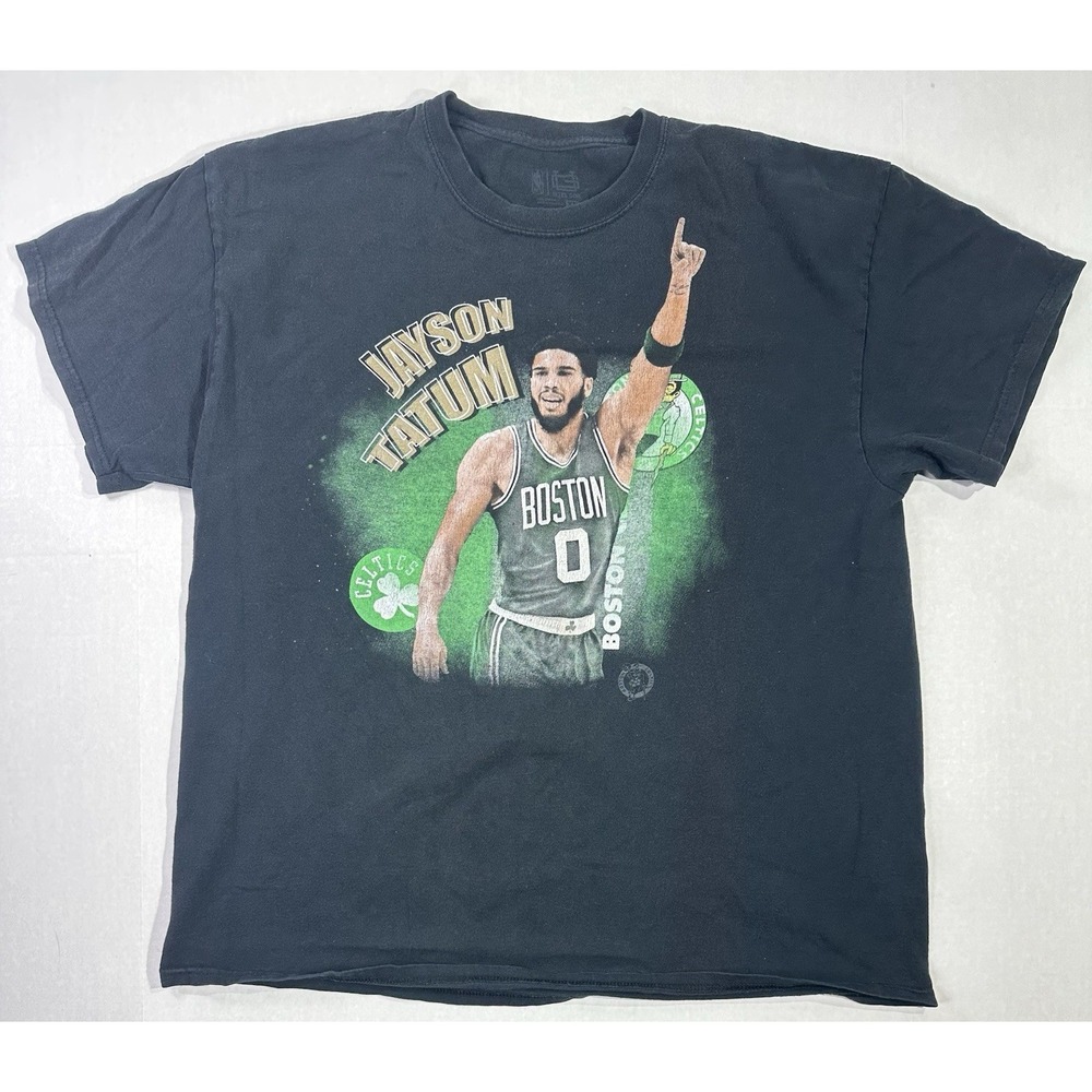Jayson Tatum Boston Celtics NBA Ultra Game Graphic T-Shirt Black XL